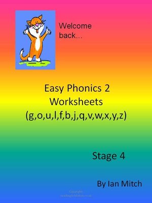 cover image of Easy Phonics 2 Worksheets (g,o,u,l,f,b,j,q,v,w,x,y,z)